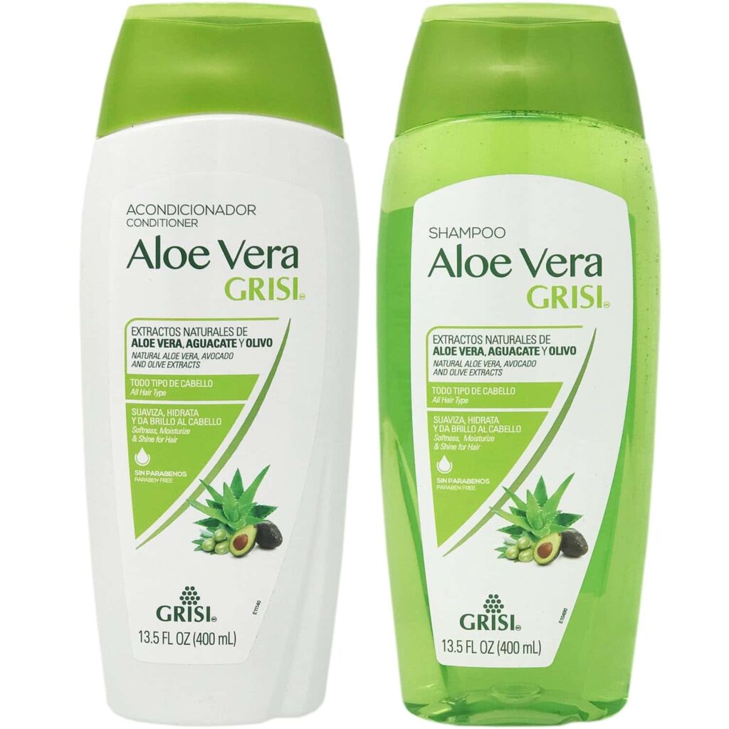 Aloe Vera Shampoo Conditioner Combo by Grisi, aloe vera gel for hair